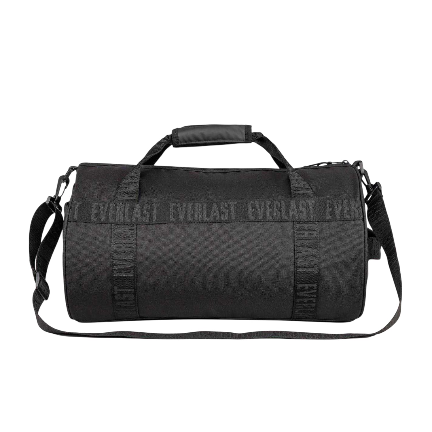 Black-White - Back - Everlast Logo Polyester Gym Holdall