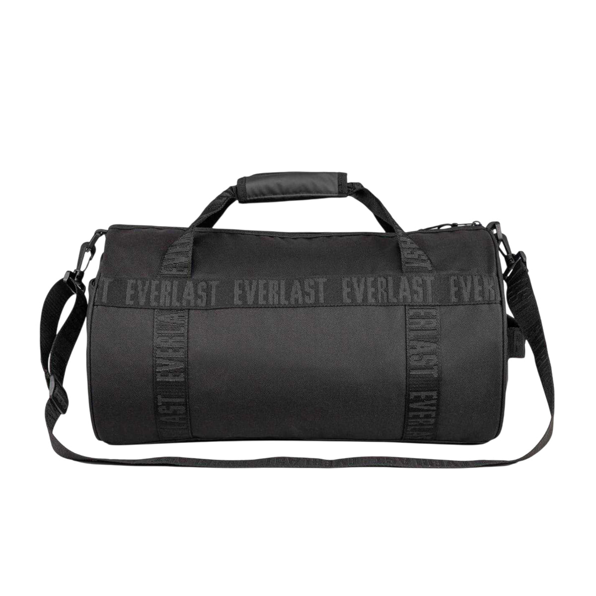 Black-White - Back - Everlast Logo Polyester Gym Holdall
