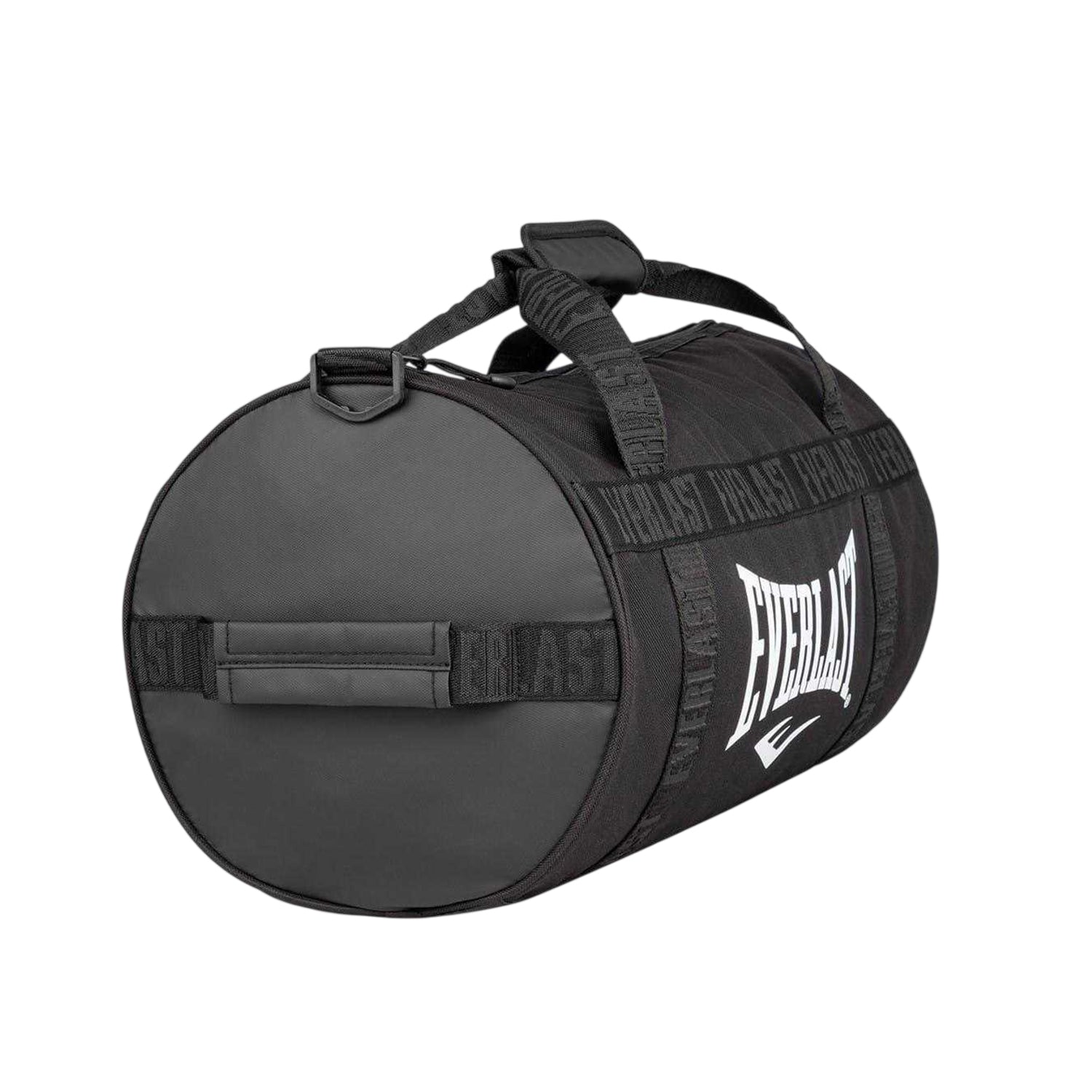 Black-White - Side - Everlast Logo Polyester Gym Holdall