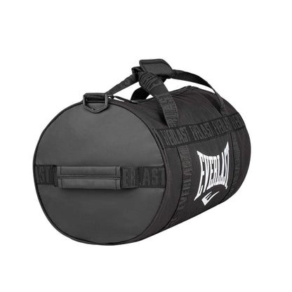 Black-White - Side - Everlast Logo Polyester Gym Holdall