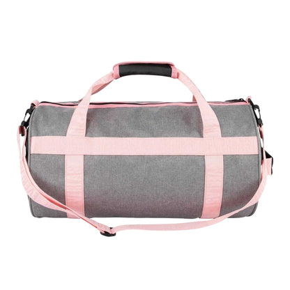 Grey-Coral - Back - Everlast Logo Polyester Gym Holdall