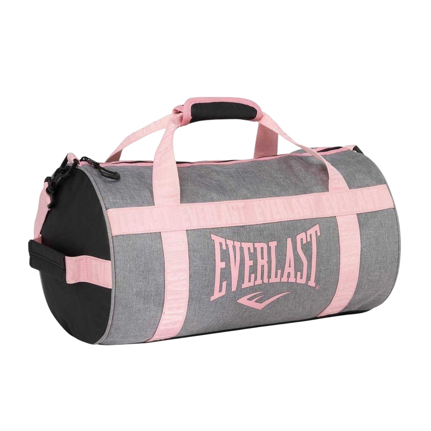 Grey-Coral - Side - Everlast Logo Polyester Gym Holdall