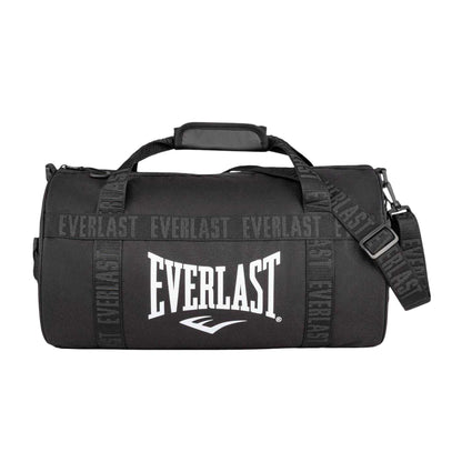 Black-White - Front - Everlast Logo Polyester Gym Holdall