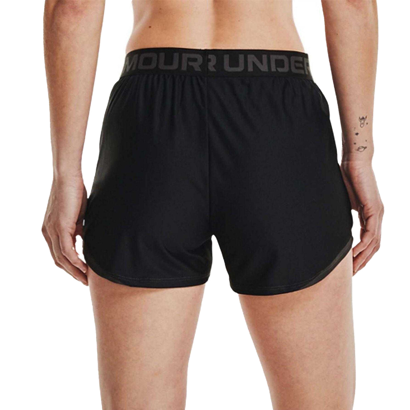 Black - Back - Under Armour Womens-Ladies Play Up Shorts