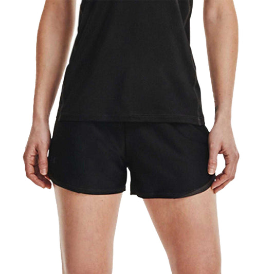 Black - Front - Under Armour Womens-Ladies Play Up Shorts