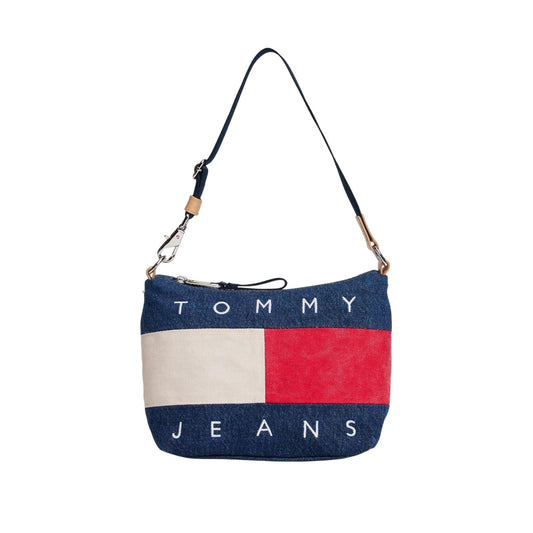 Denim - Front - Tommy Jeans Colour Block Denim Hobo Bag