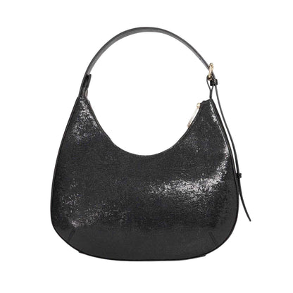 Black - Back - Dune London Daintily Shimmer Shoulder Bag