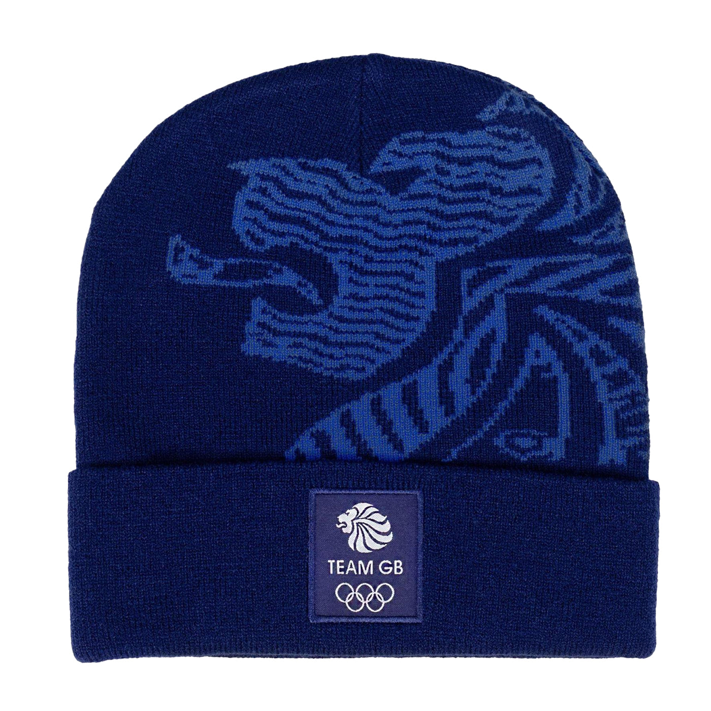 Blue - Front - Team GB Unisex Adult Knitted Sport Beanie