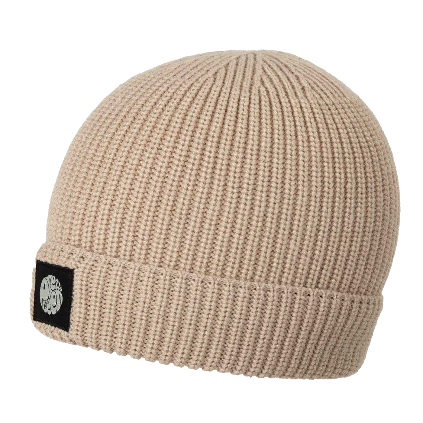 Beige - Back - Pretty Green Mens Ribbed Beanie