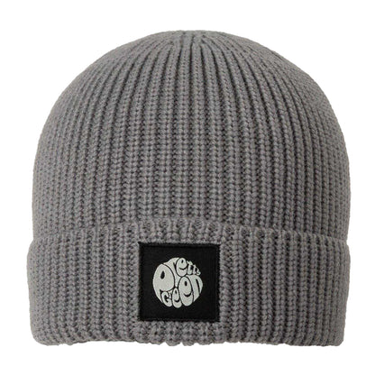 Grey - Front - Pretty Green Mens Ribbed Beanie