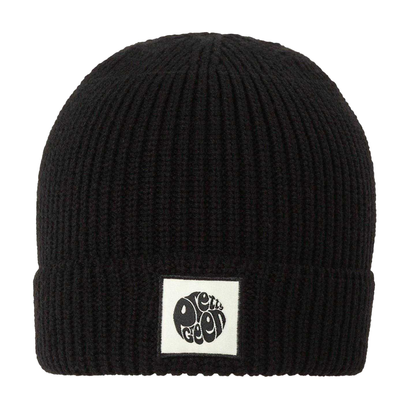 Black - Front - Pretty Green Mens Ribbed Beanie