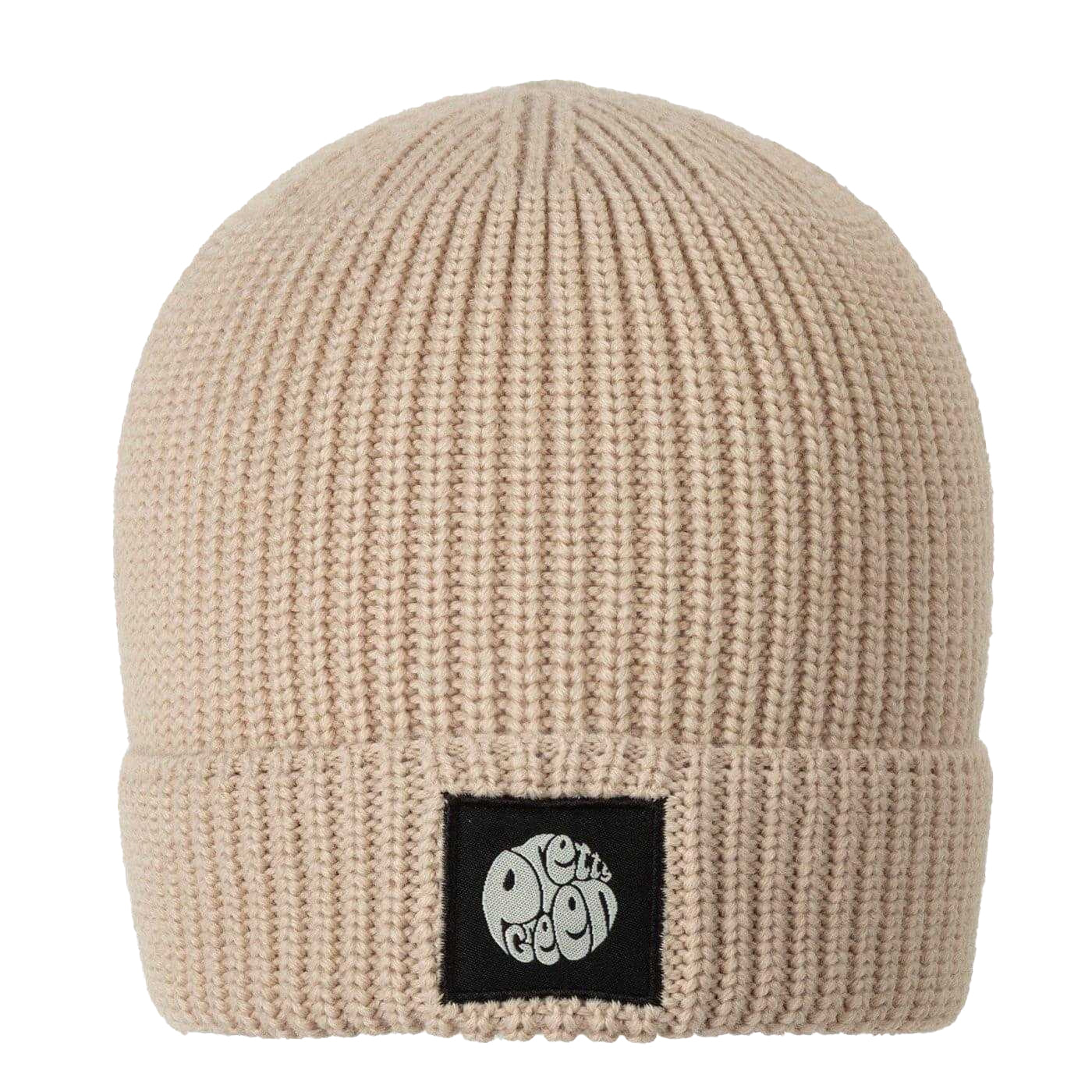 Beige - Front - Pretty Green Mens Ribbed Beanie