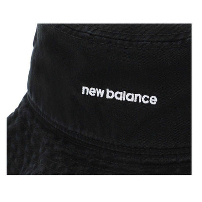 Black - Back - New Balance Mens Logo Cotton Bucket Hat