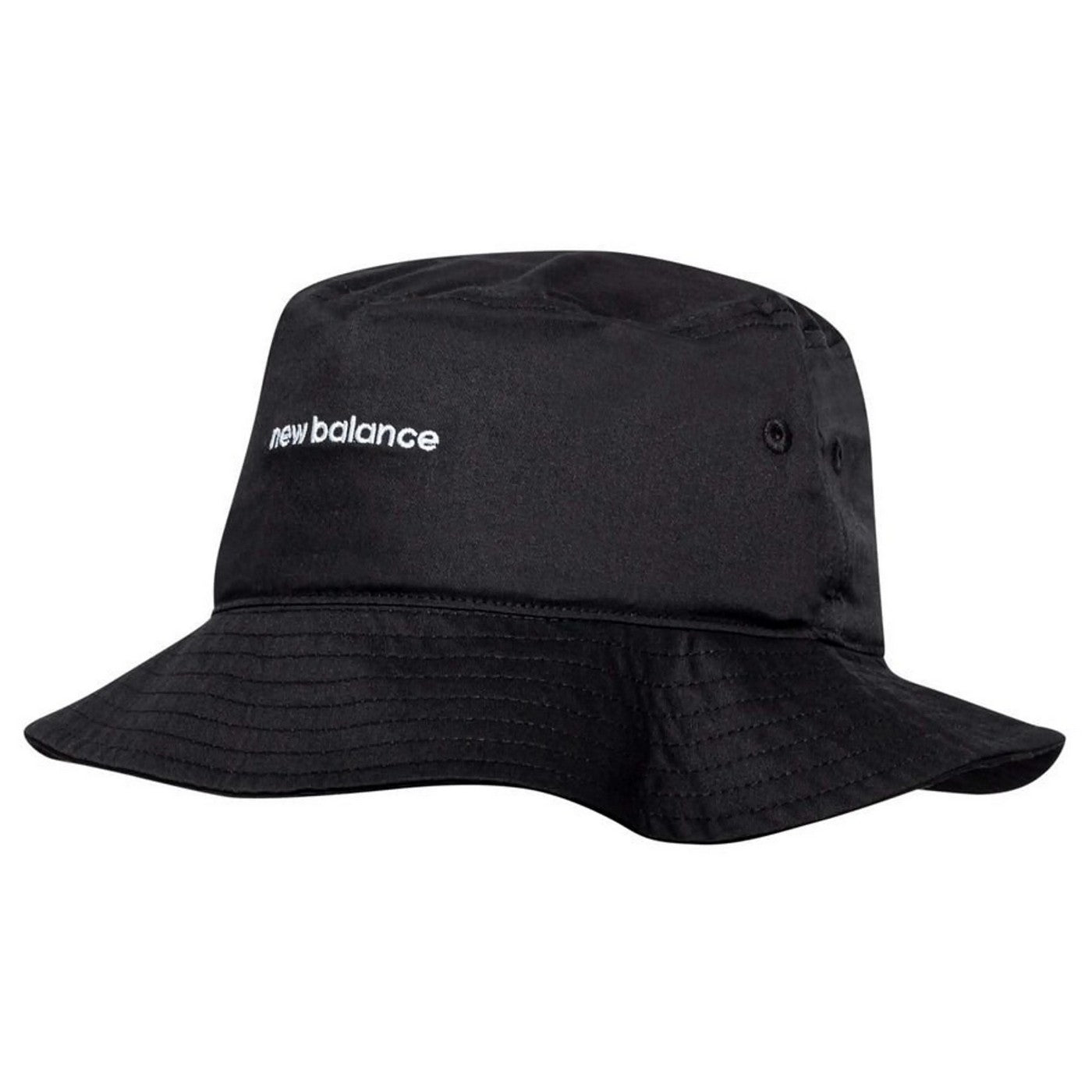 Black - Front - New Balance Mens Logo Cotton Bucket Hat