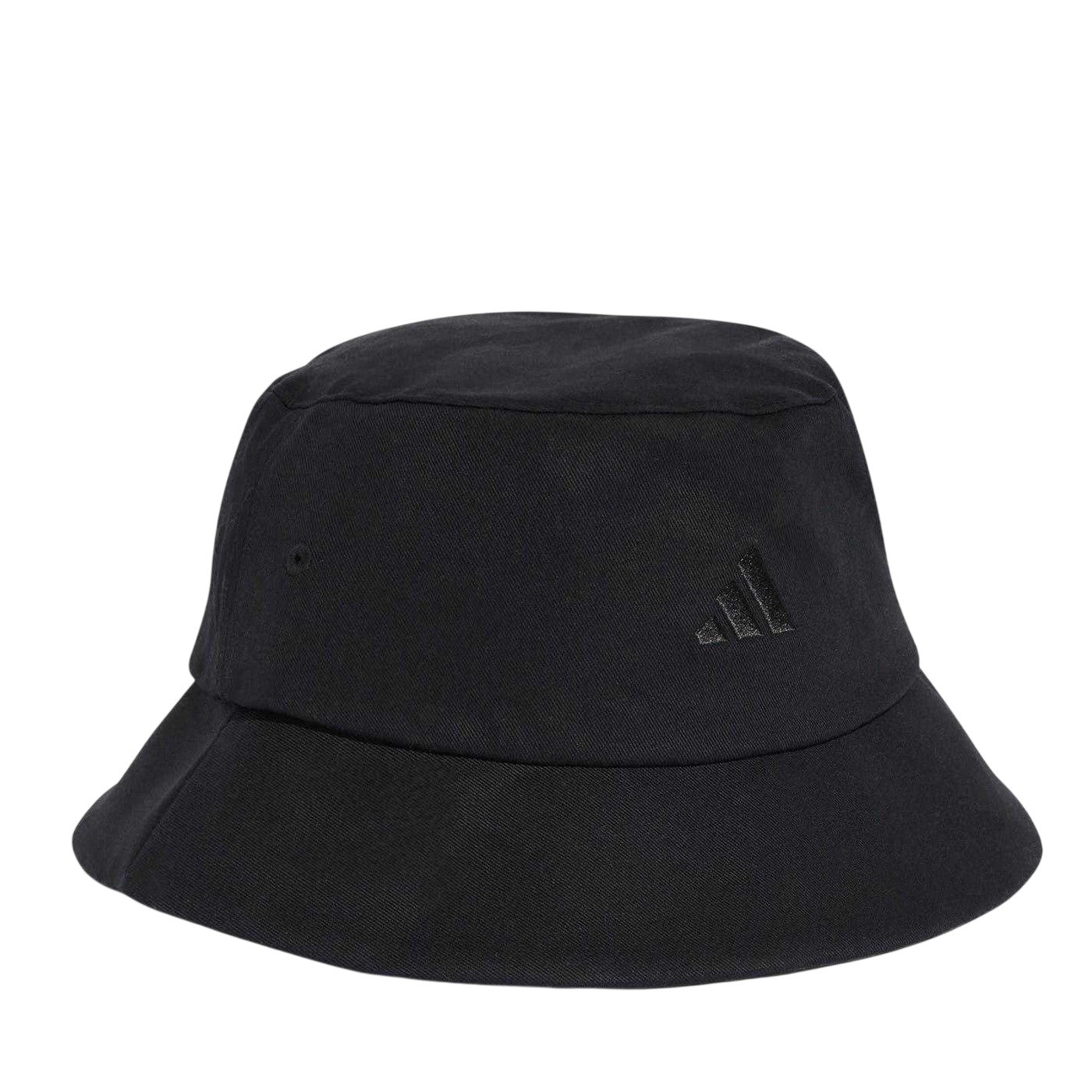 Black-White - Back - Adidas Unisex Adult Cotton Twill Bucket Hat