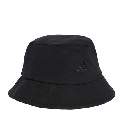 Black-White - Back - Adidas Unisex Adult Cotton Twill Bucket Hat