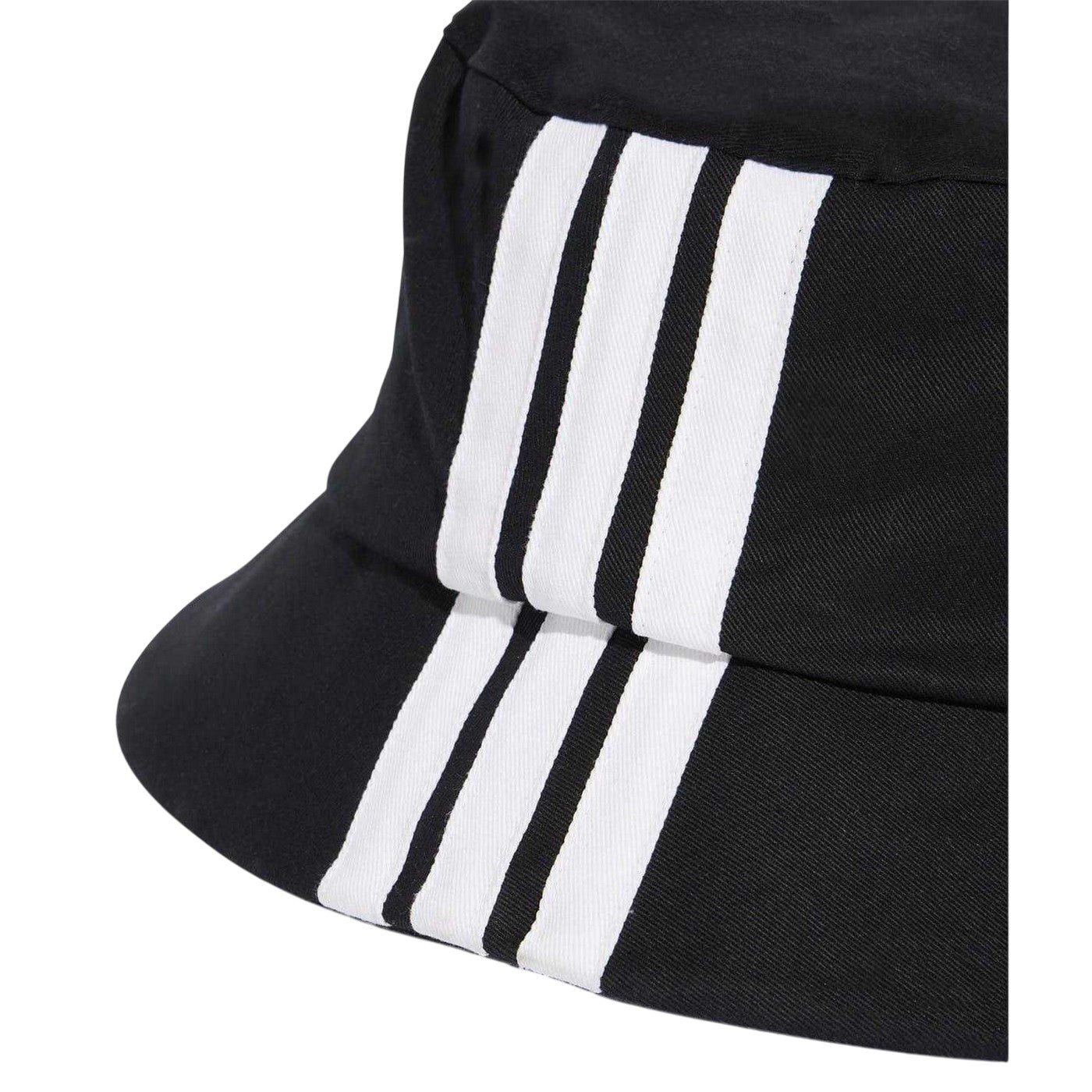 Black-White - Side - Adidas Unisex Adult Cotton Twill Bucket Hat