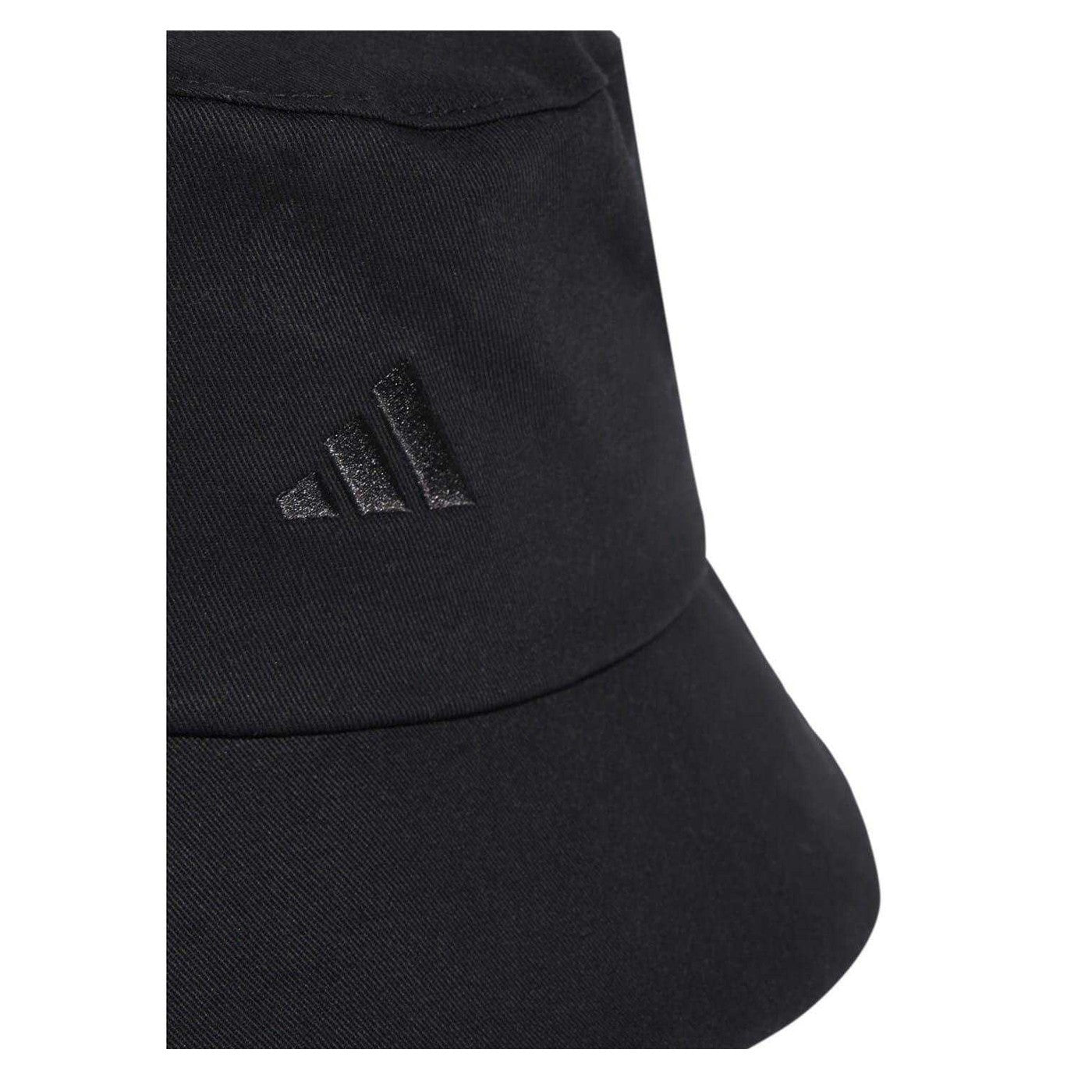 Black-White - Lifestyle - Adidas Unisex Adult Cotton Twill Bucket Hat
