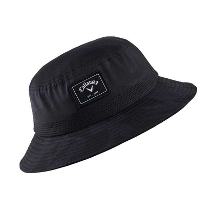 Black - Back - Callaway Unisex Adult Camo Golf Bucket Hat