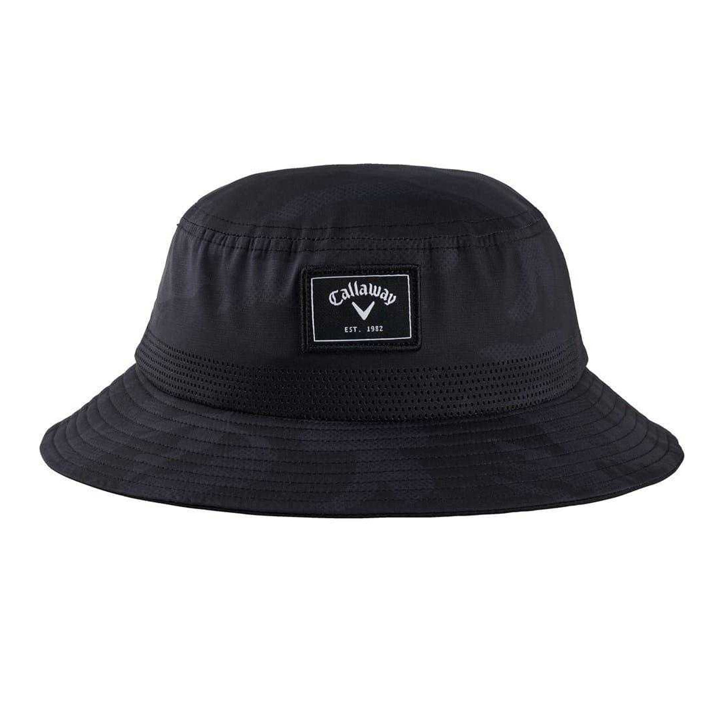 Black - Front - Callaway Unisex Adult Camo Golf Bucket Hat