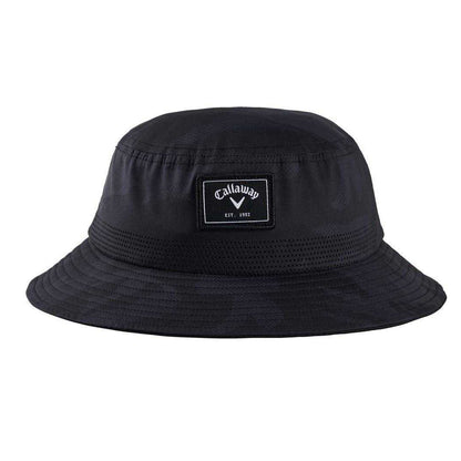 Black - Front - Callaway Unisex Adult Camo Golf Bucket Hat