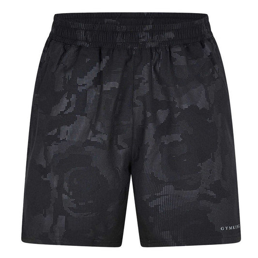 Black - Front - Gym King Mens Sport Shorts