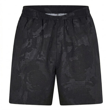 Black - Back - Gym King Mens Sport Shorts