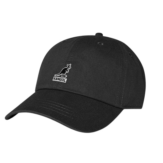 Black - Front - Kangol Unisex Adult Kangaroo Cotton Blend Baseball Cap