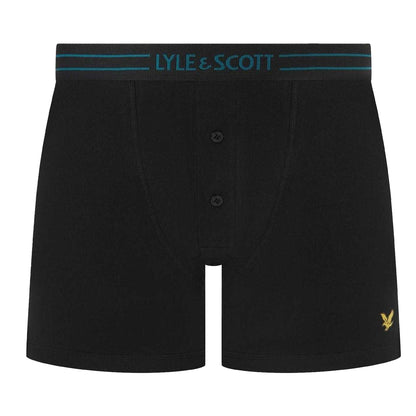 Black - Side - Lyle & Scott Mens Boxer Shorts (Pack of 3)