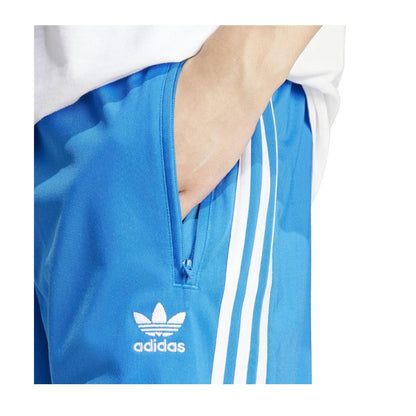 Blue - Side - Adidas Mens Firebird Elasticated Waist Relaxed Fit Shorts