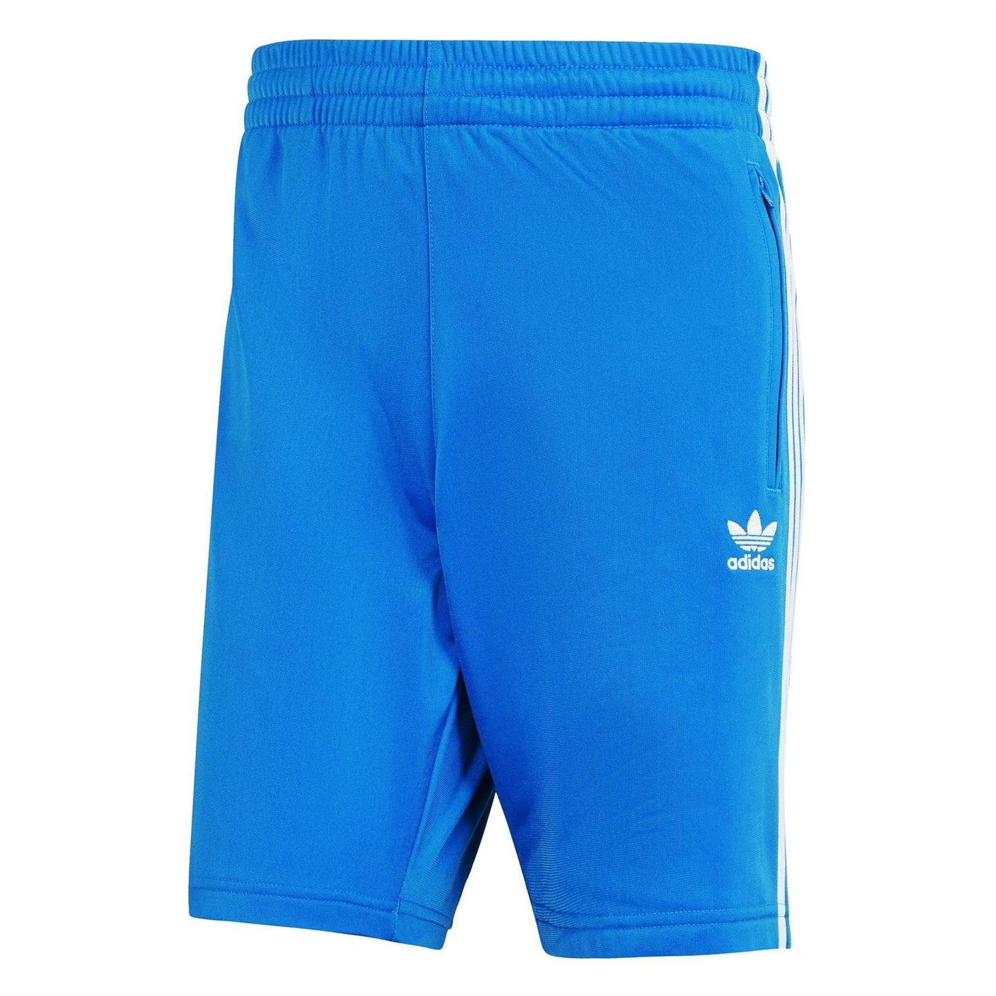 Blue - Front - Adidas Mens Firebird Elasticated Waist Relaxed Fit Shorts