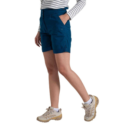 Poseidon Blue - Side - Craghoppers Womens-Ladies Araby Tailored Walking Shorts