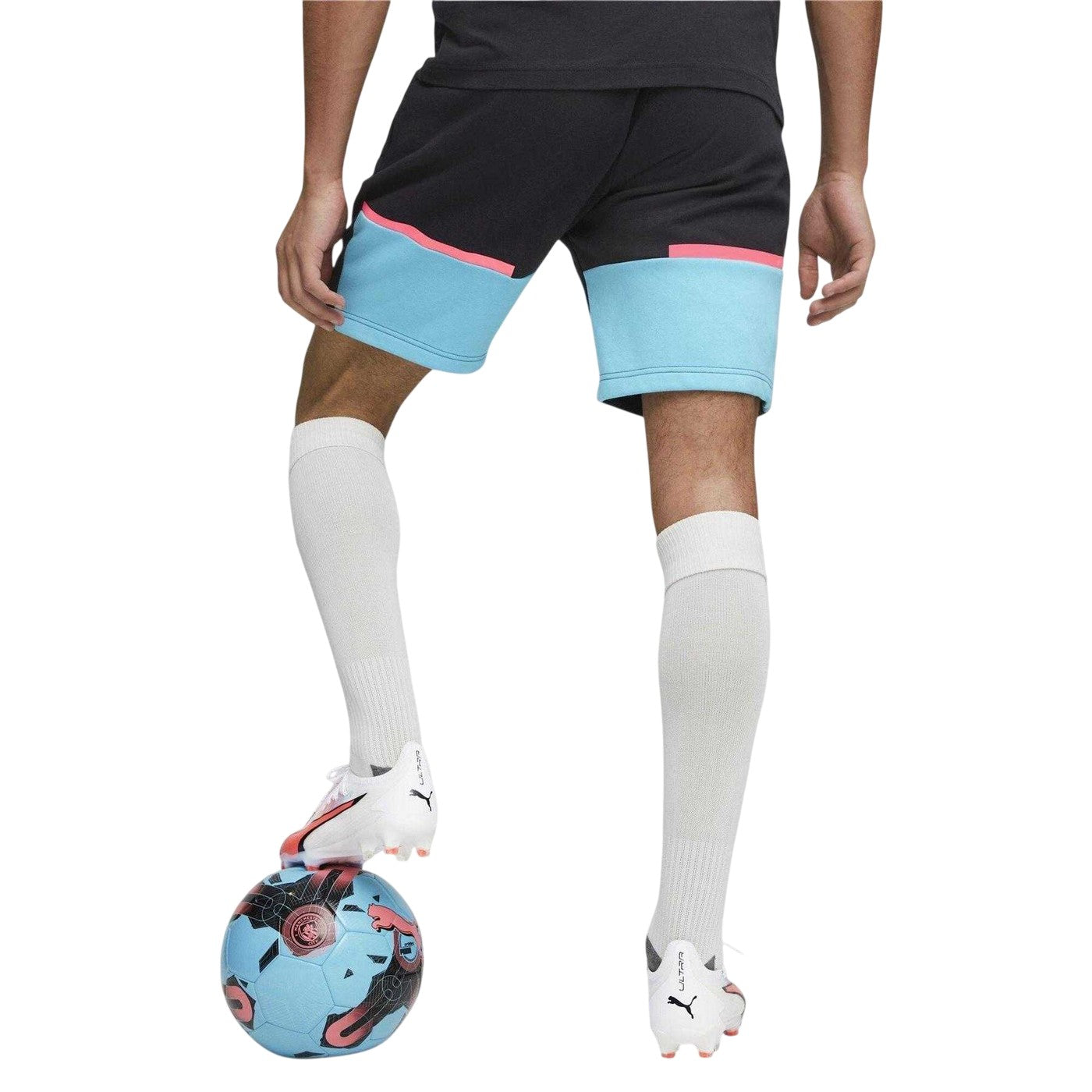 Dark Navy - Lifestyle - Puma Mens Casuals Elasticated Manchester City FC Football Shorts