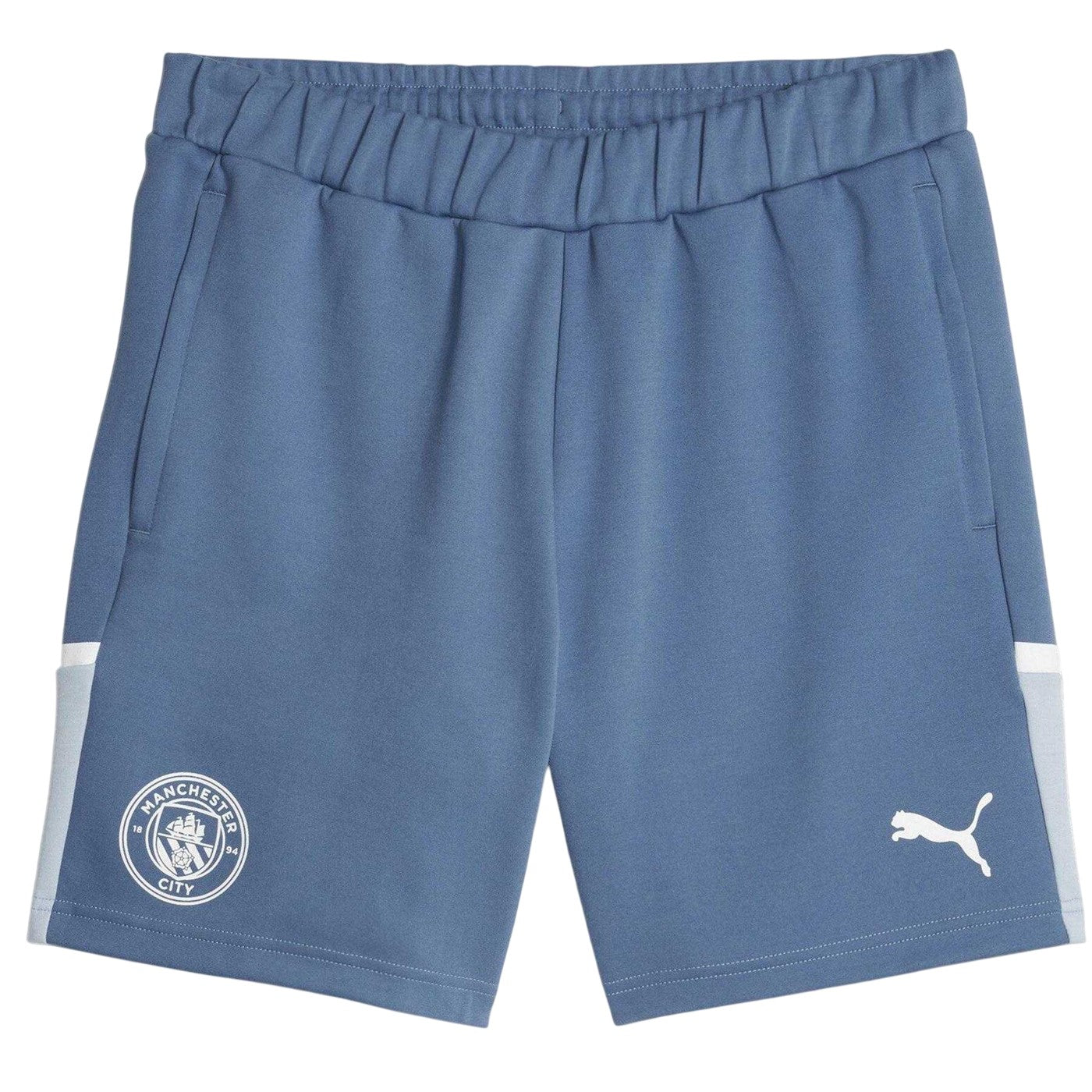 Deep Dive - Front - Puma Mens Casuals Elasticated Manchester City FC Football Shorts