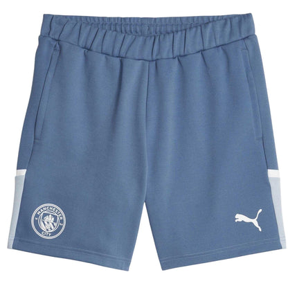 Deep Dive - Front - Puma Mens Casuals Elasticated Manchester City FC Football Shorts