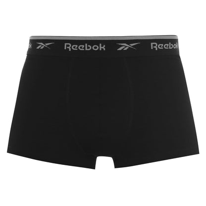 Black - Back - Reebok Mens Boxer Shorts (Pack of 4)