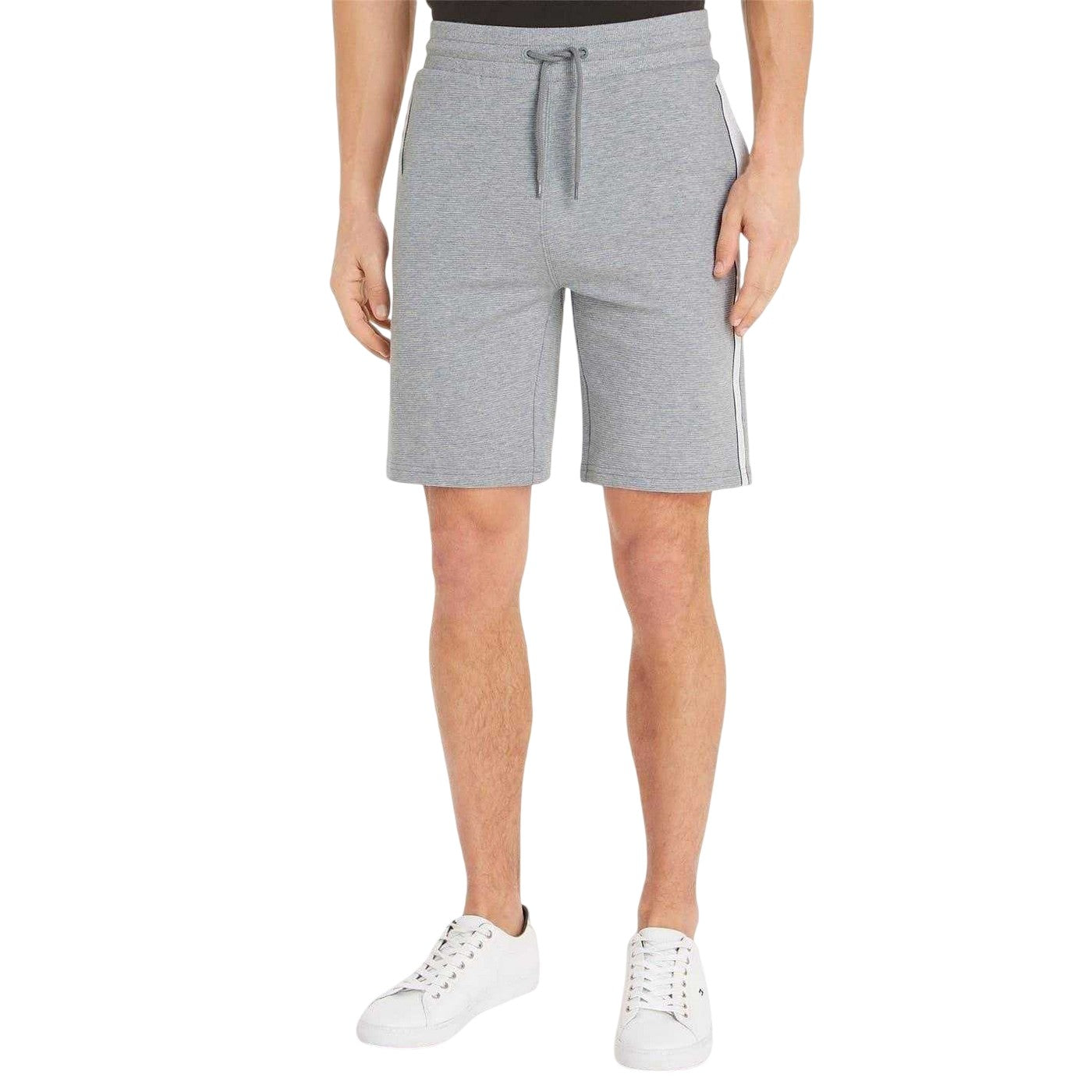 Grey Heather - Pack Shot - Tommy Hilfiger Mens Lounge Shorts