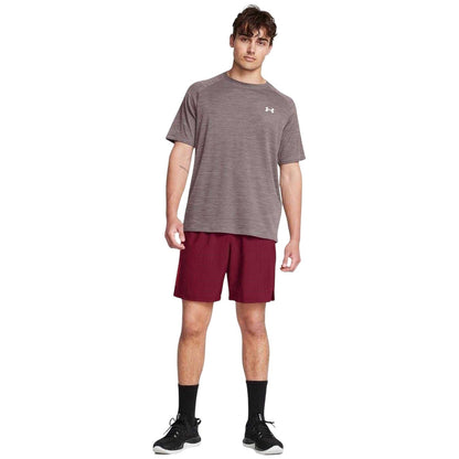 Red - Front - Under Armour Mens Vertical Logo Regular Shorts