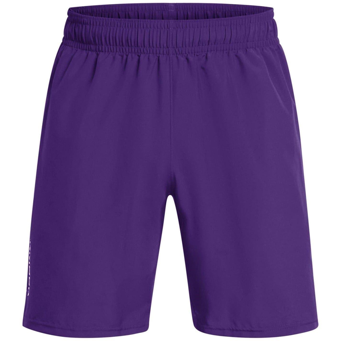 Purple - Front - Under Armour Mens Vertical Logo Regular Shorts
