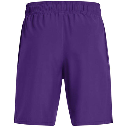 Purple - Back - Under Armour Mens Vertical Logo Regular Shorts
