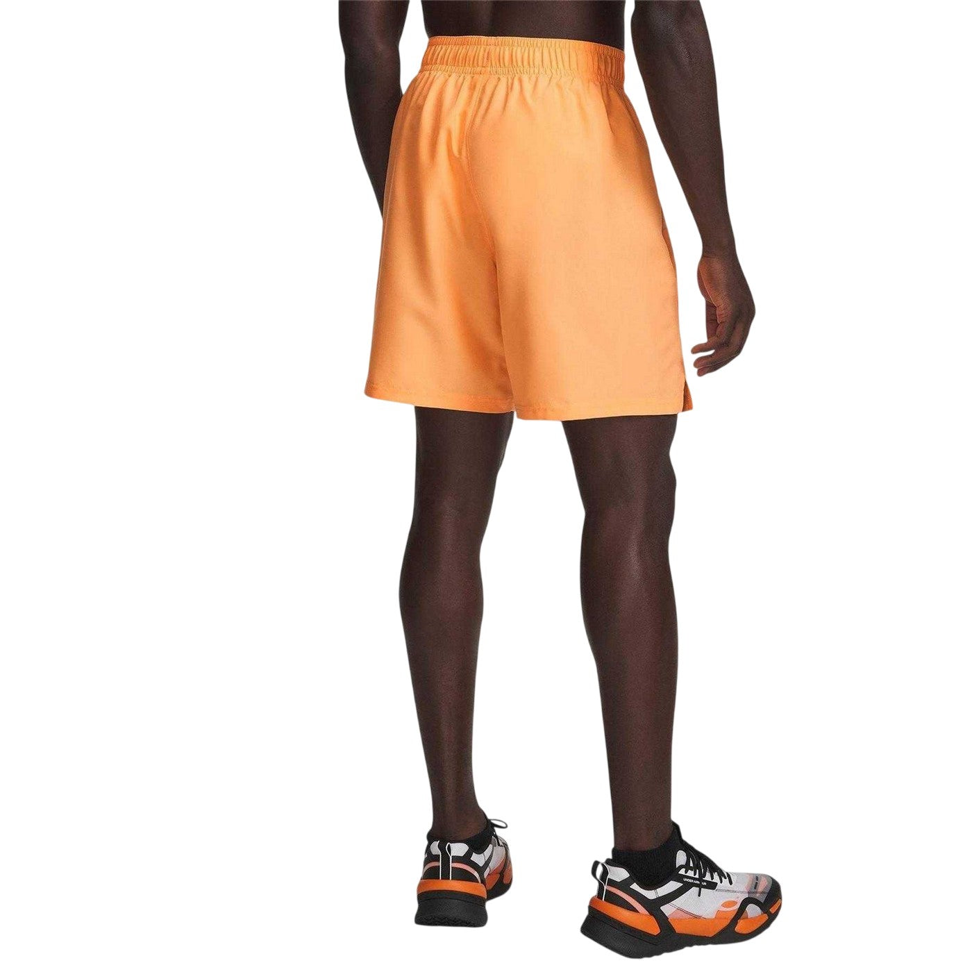 Orange - Back - Under Armour Mens Vertical Logo Regular Shorts