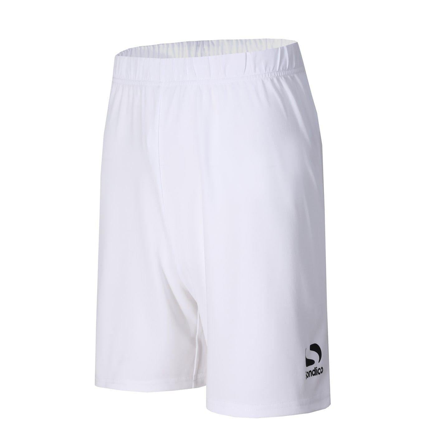 White - Side - Sondico Mens Polyester Regular Football Shorts