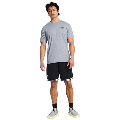 Black-White - Pack Shot - Under Armour Mens Perimeter Basketball Shorts