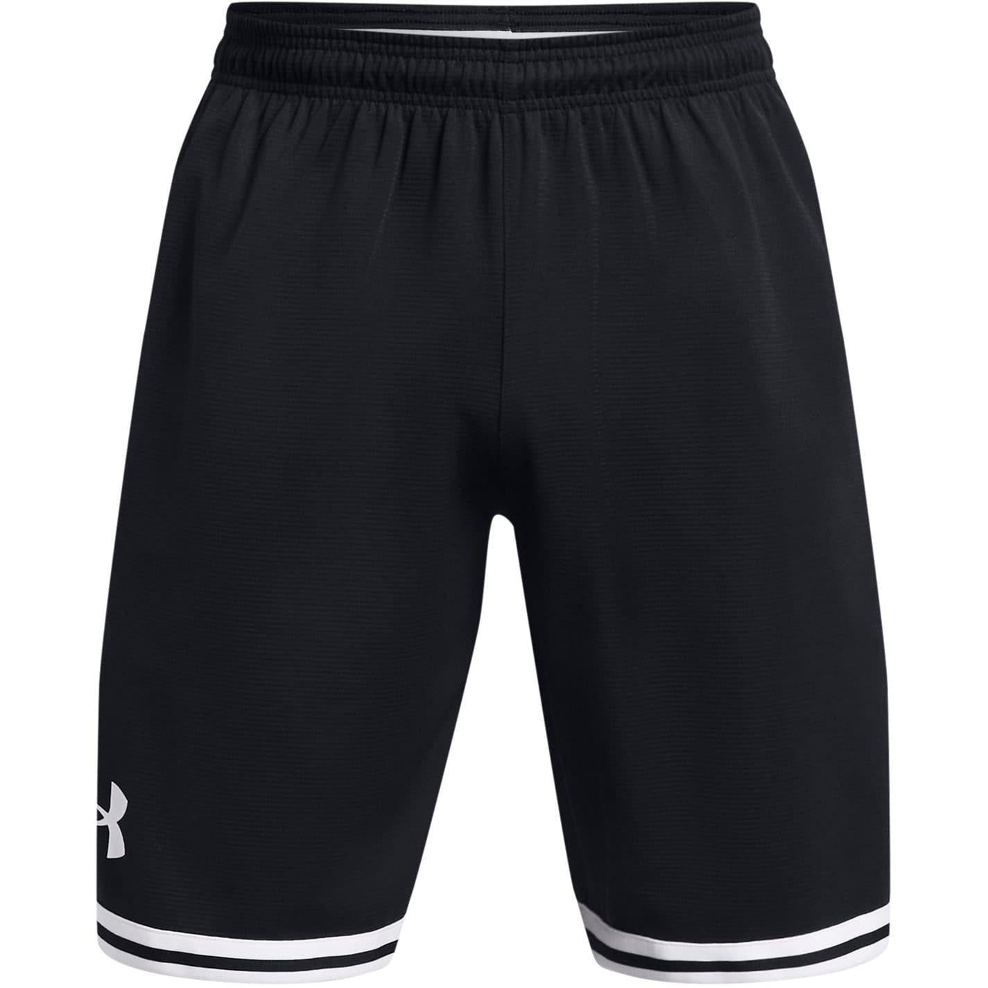 Black-White - Front - Under Armour Mens Perimeter Basketball Shorts