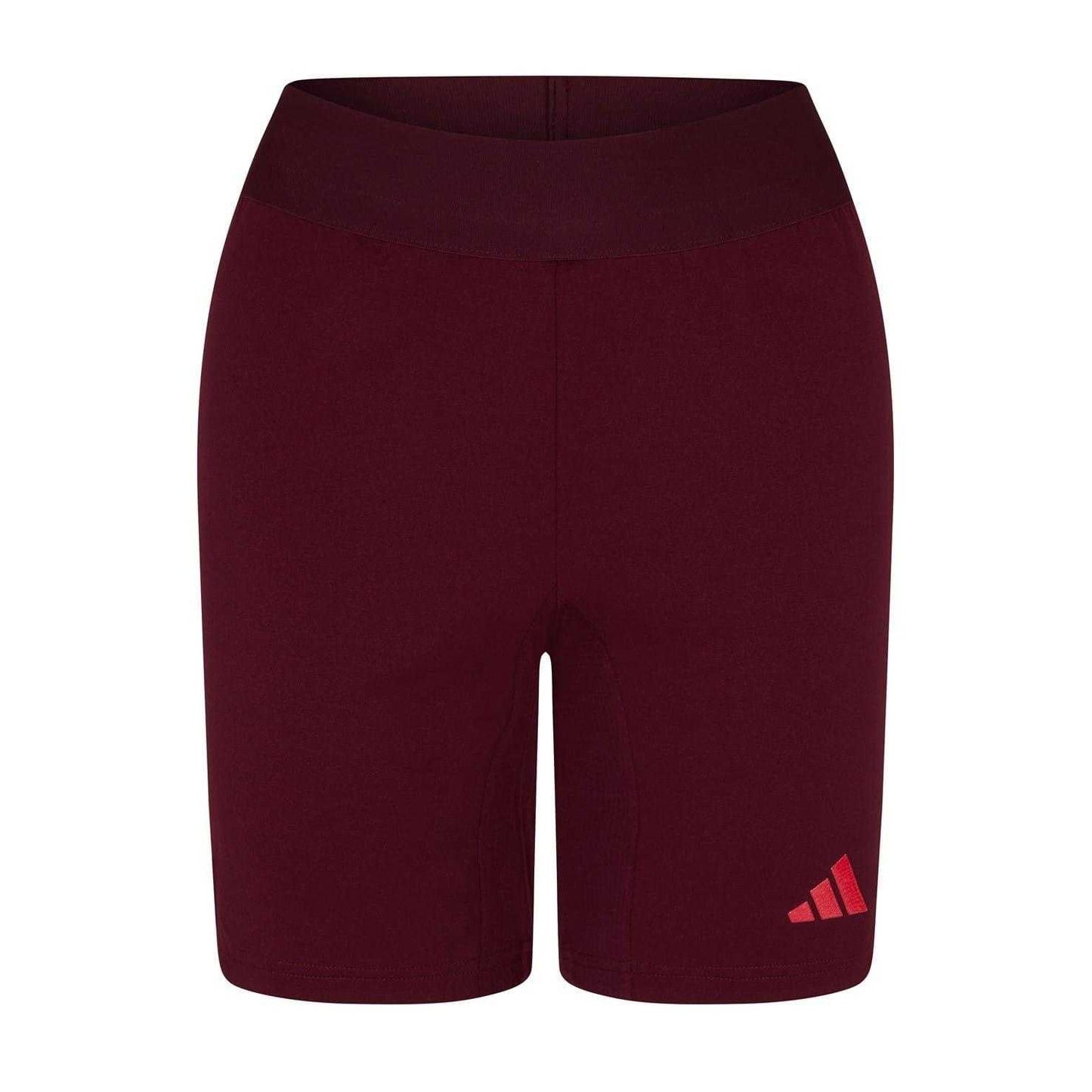 Maroon Red-Athletic - Front - Adidas Unisex Adult Goalkeeping Goalkeeper Shorts