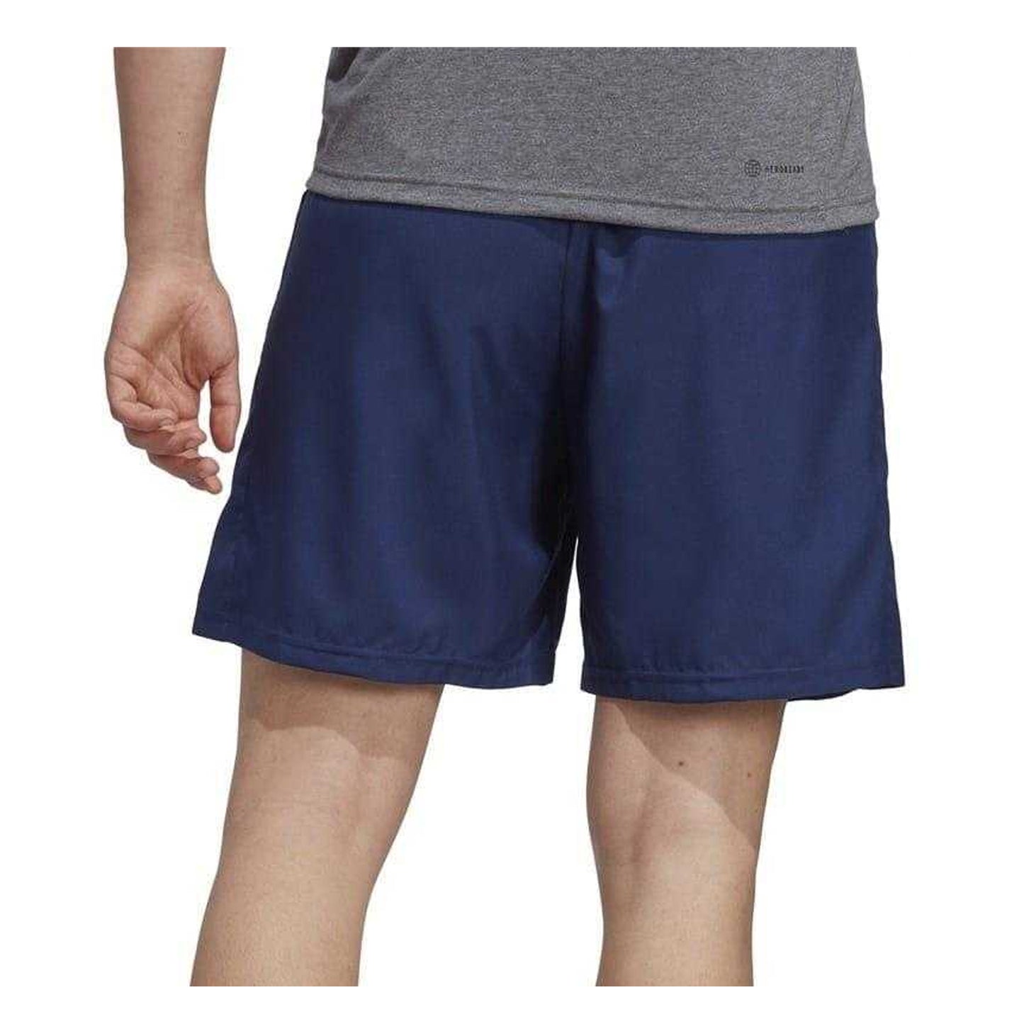Dark Blue-White - Back - Adidas Mens Shorts