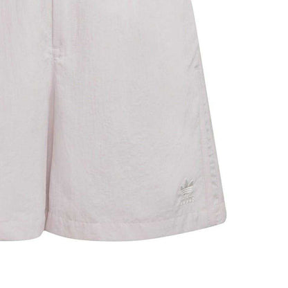 Pink - Back - Adidas Womens-Ladies Originals Pleated Relaxed Fit Chino Shorts
