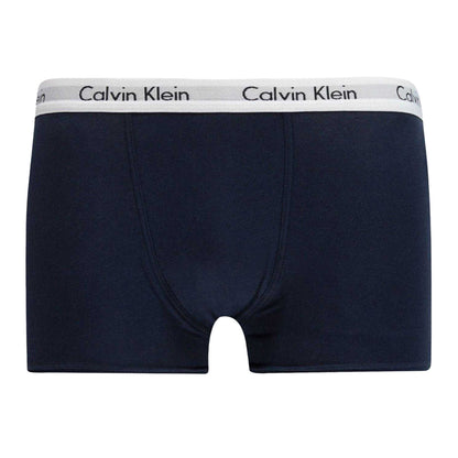 Navy-Aqua - Back - Calvin Klein Boys Boxer Shorts (Pack of 2)