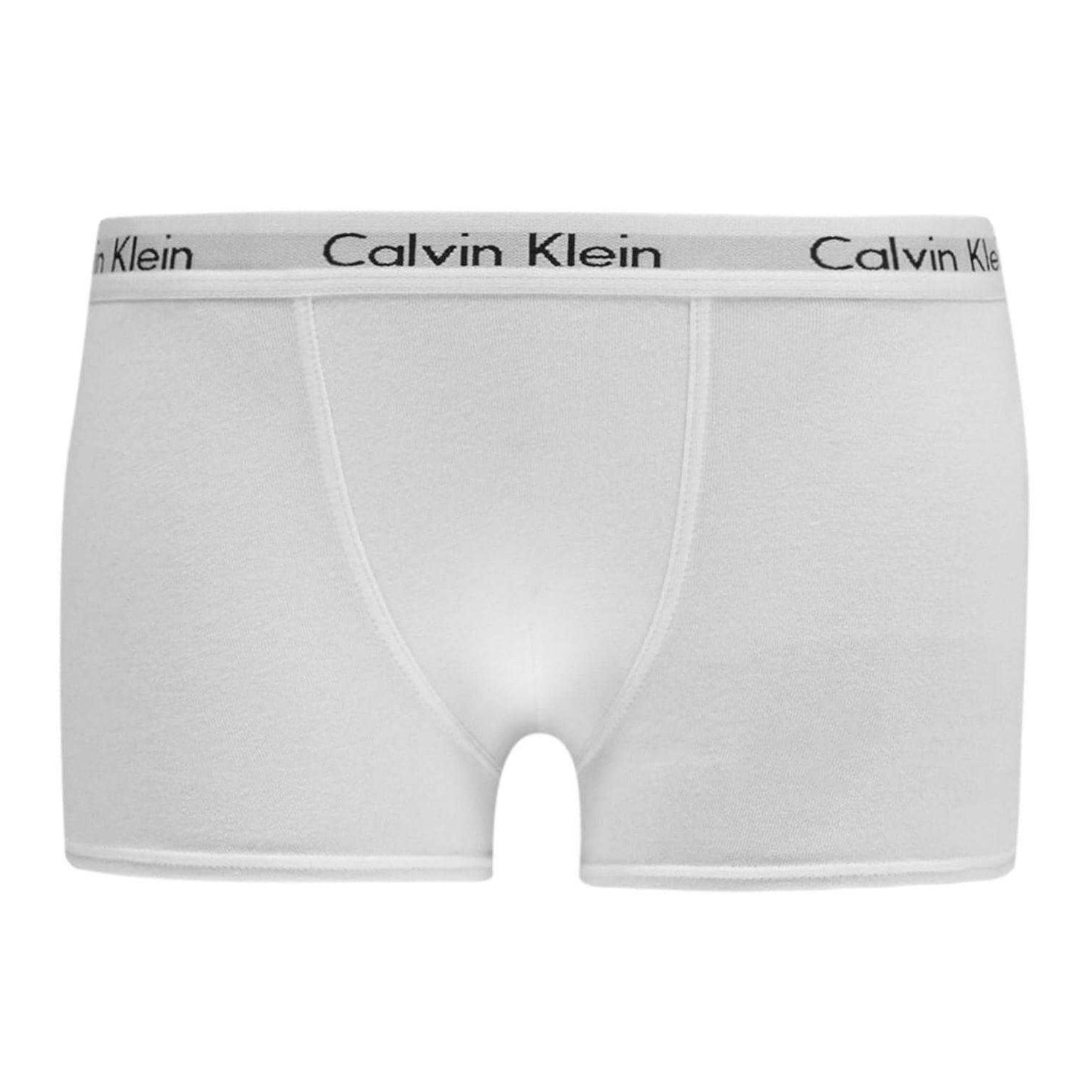 White-Aqua - Back - Calvin Klein Boys Boxer Shorts (Pack of 2)
