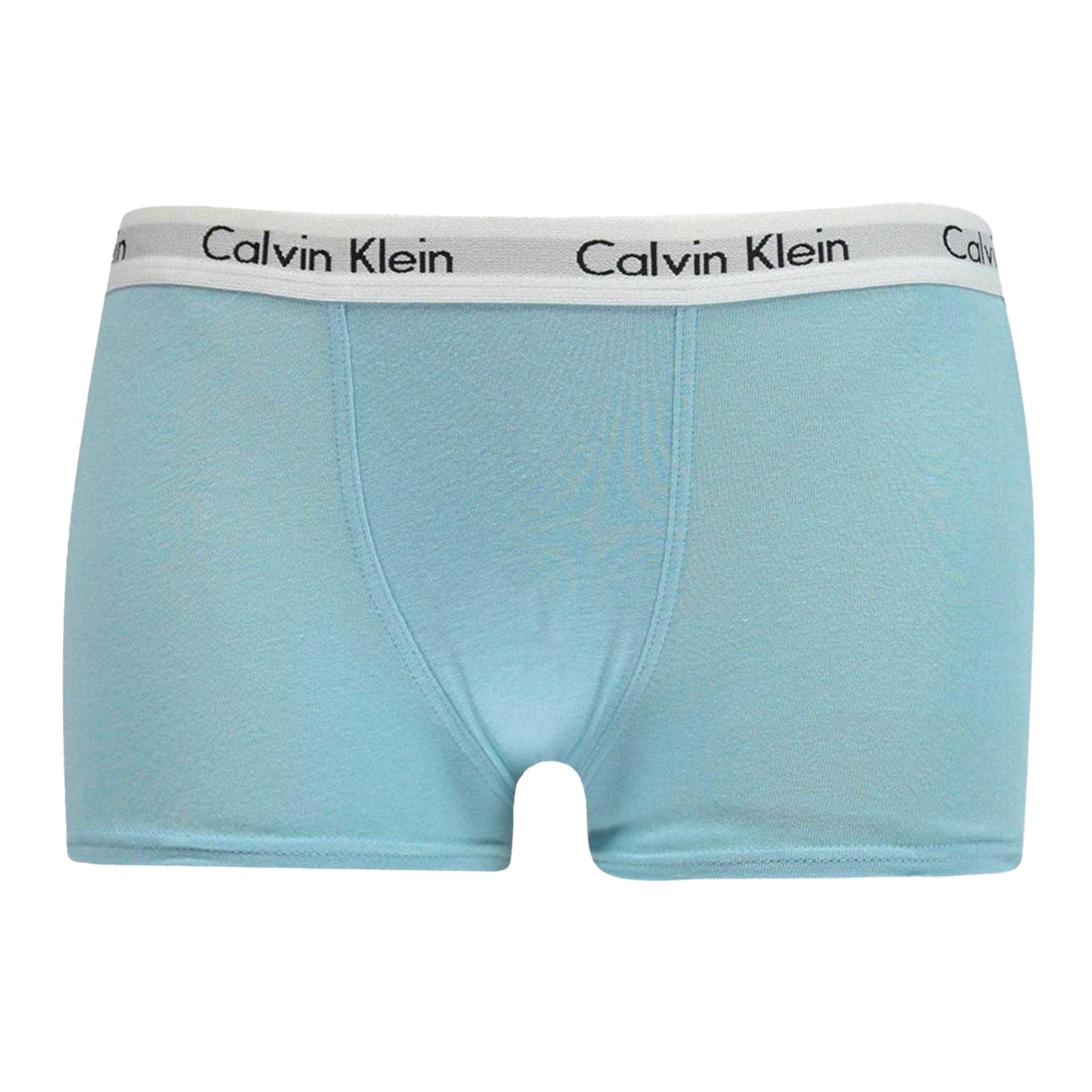 White-Aqua - Side - Calvin Klein Boys Boxer Shorts (Pack of 2)
